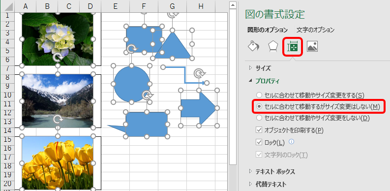 エクセルの図形を簡単に一括選択する方法 Cellpita